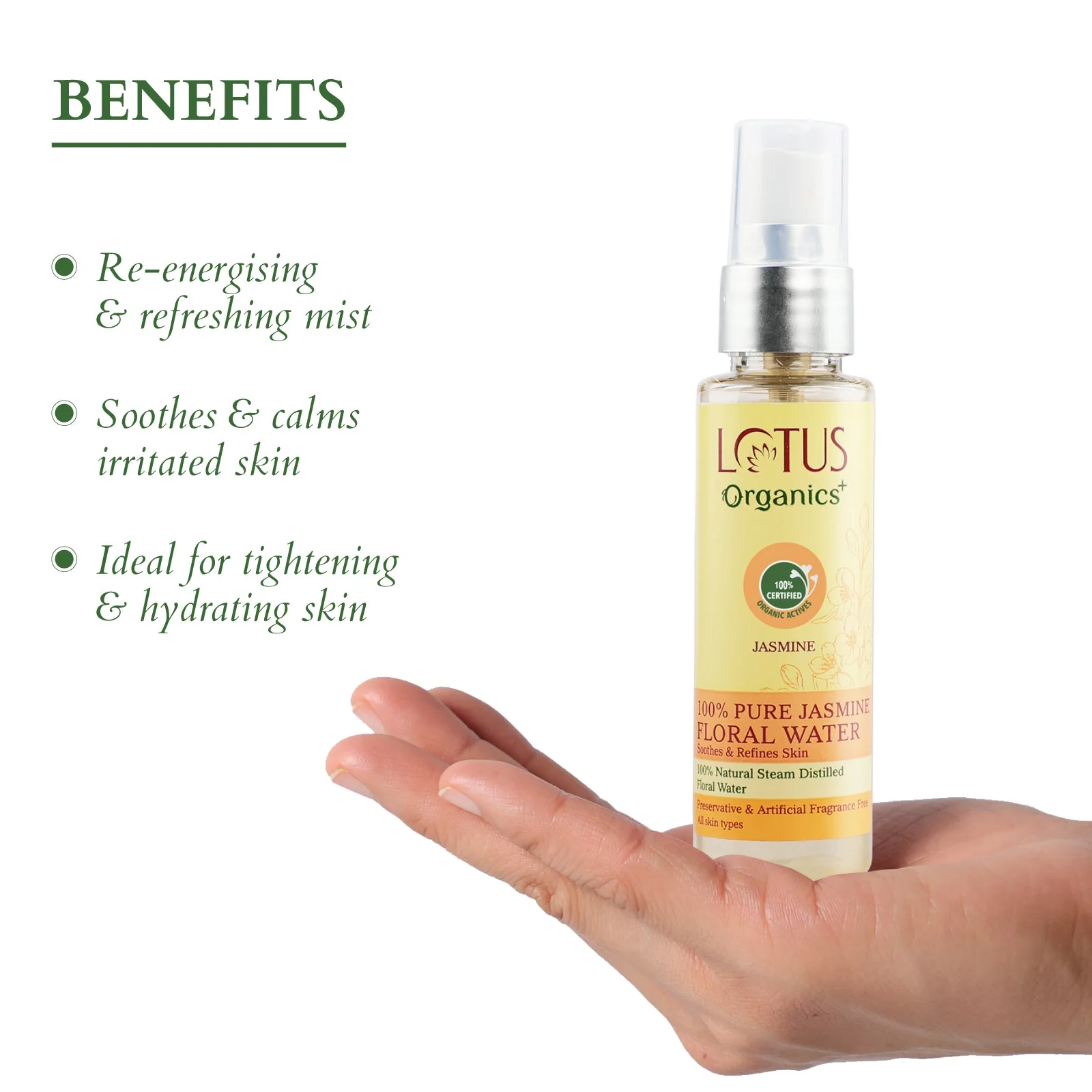 Organics+ 100% PURE JASMINE FLORAL WATER - Image 4
