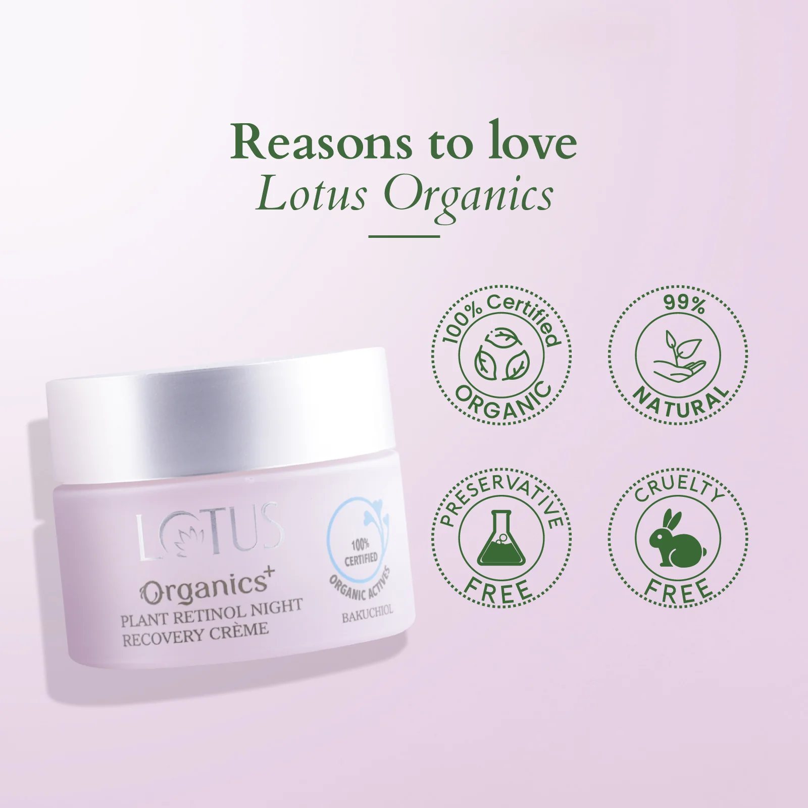 Bakuchiol Plant Retinol Night Recovery Crème - Image 8
