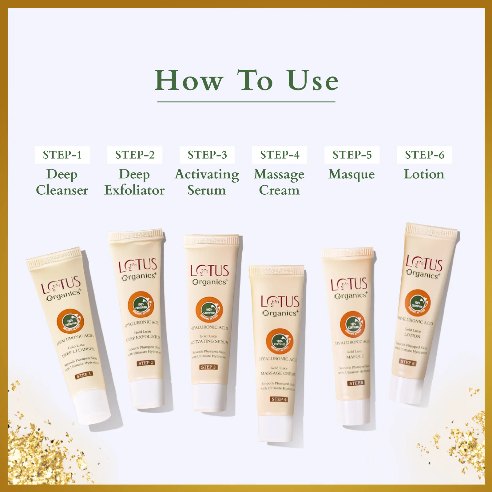 Organics+ Gold Luxe Facial Kit - Image 3