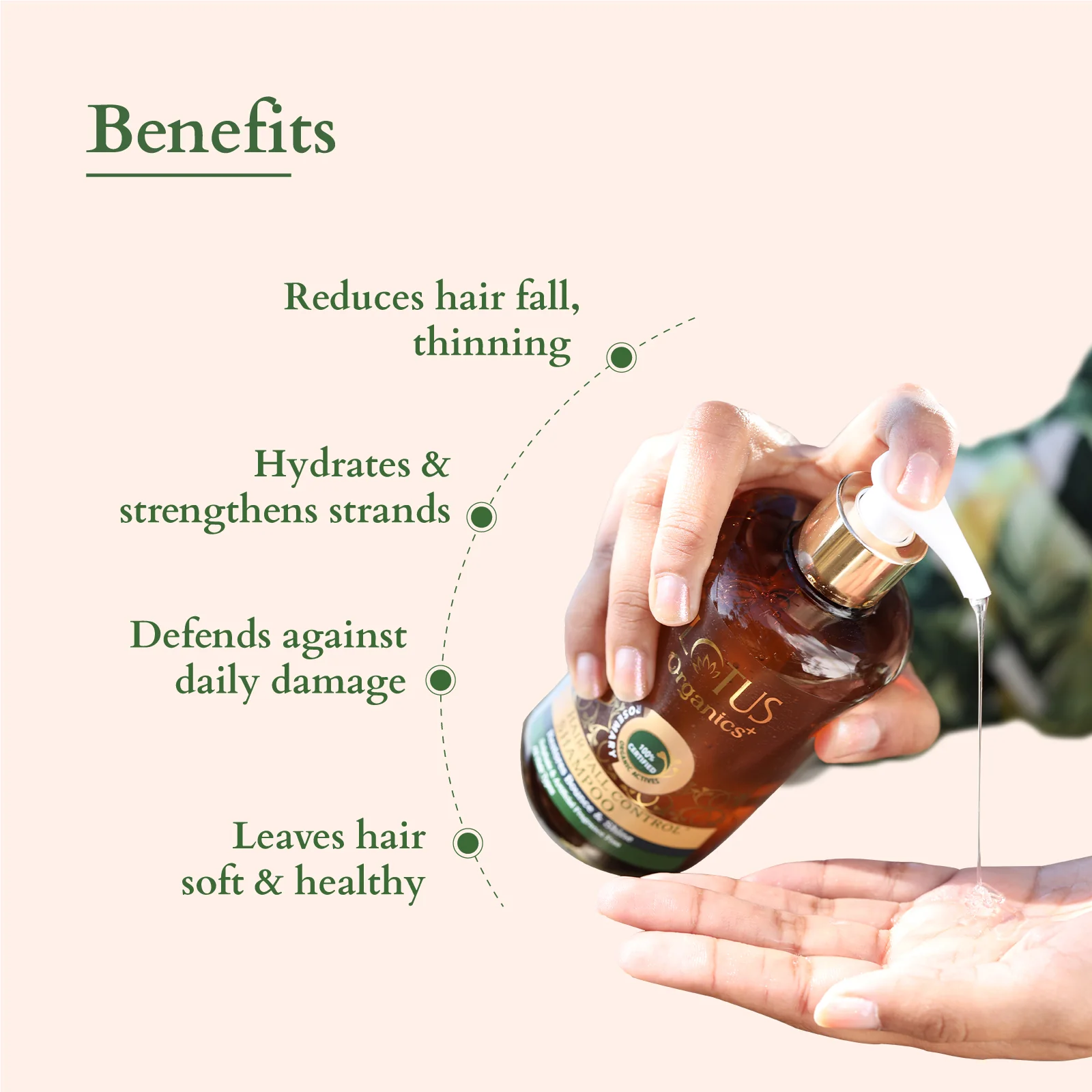 Organics+ Hair Fall Control Shampoo - Image 4