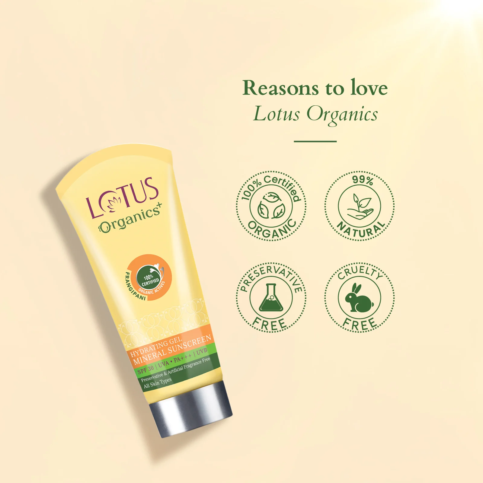 Organics+ Hydrating Gel Mineral Sunscreen SPF 30 PA+++ - Image 8