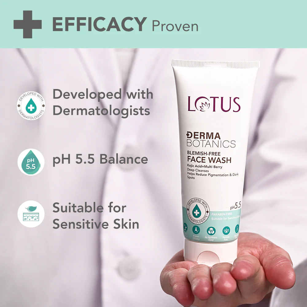 DermaBotanics Kojic Acid + Multi Berry Blemish Free Facewash - Image 13