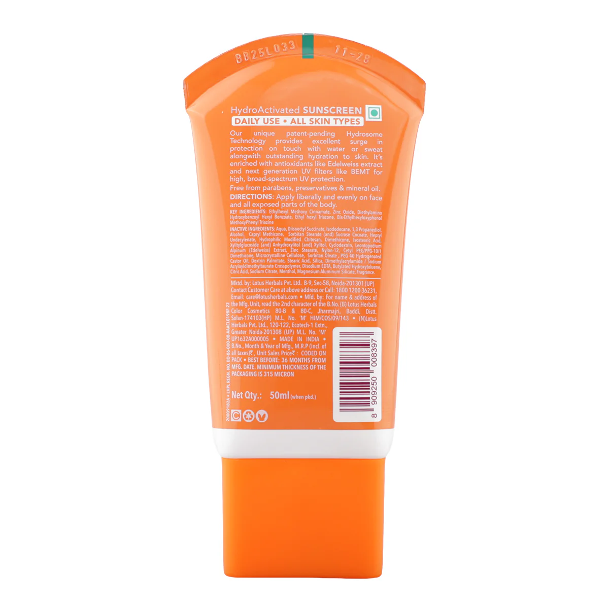 Lotus Herbals Safe Sun HydroActivated Sunscreen SPF 50+ PA+++ - Image 10