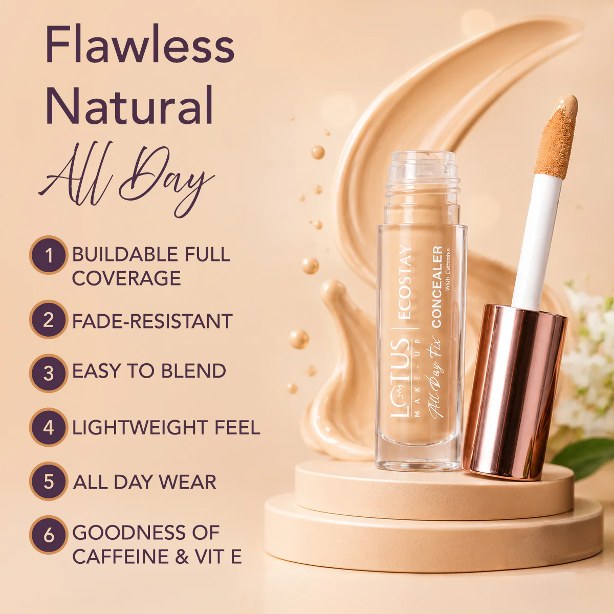 Ecostay Lotus Make-up All Day Fix Concealer - Image 17