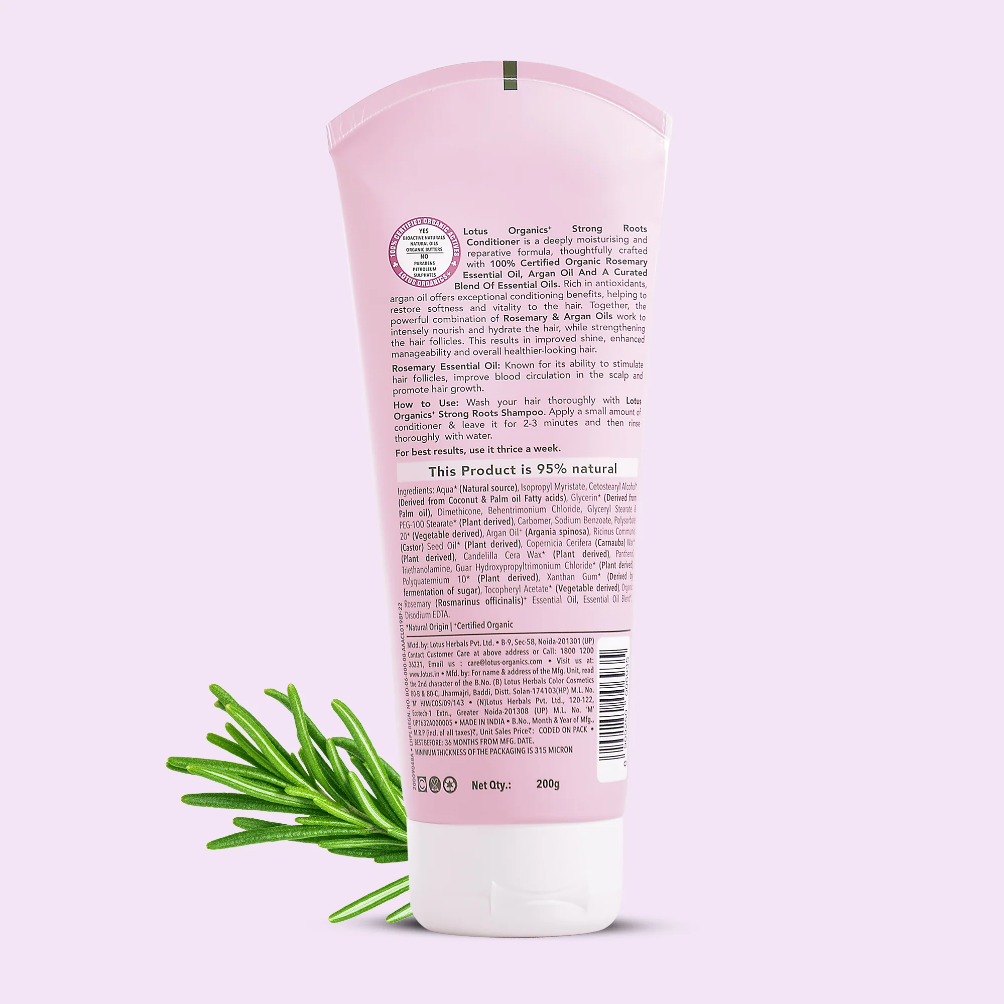 Lotus Organics+ Strong Roots Conditioner - Image 8