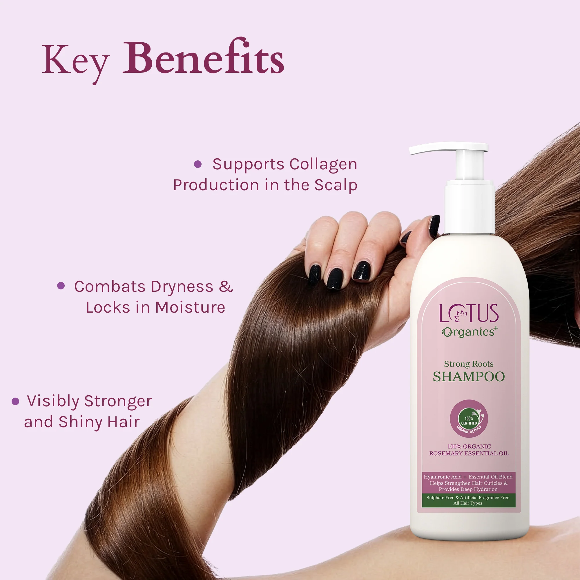 Lotus Organics+ Strong Roots Shampoo - Image 4