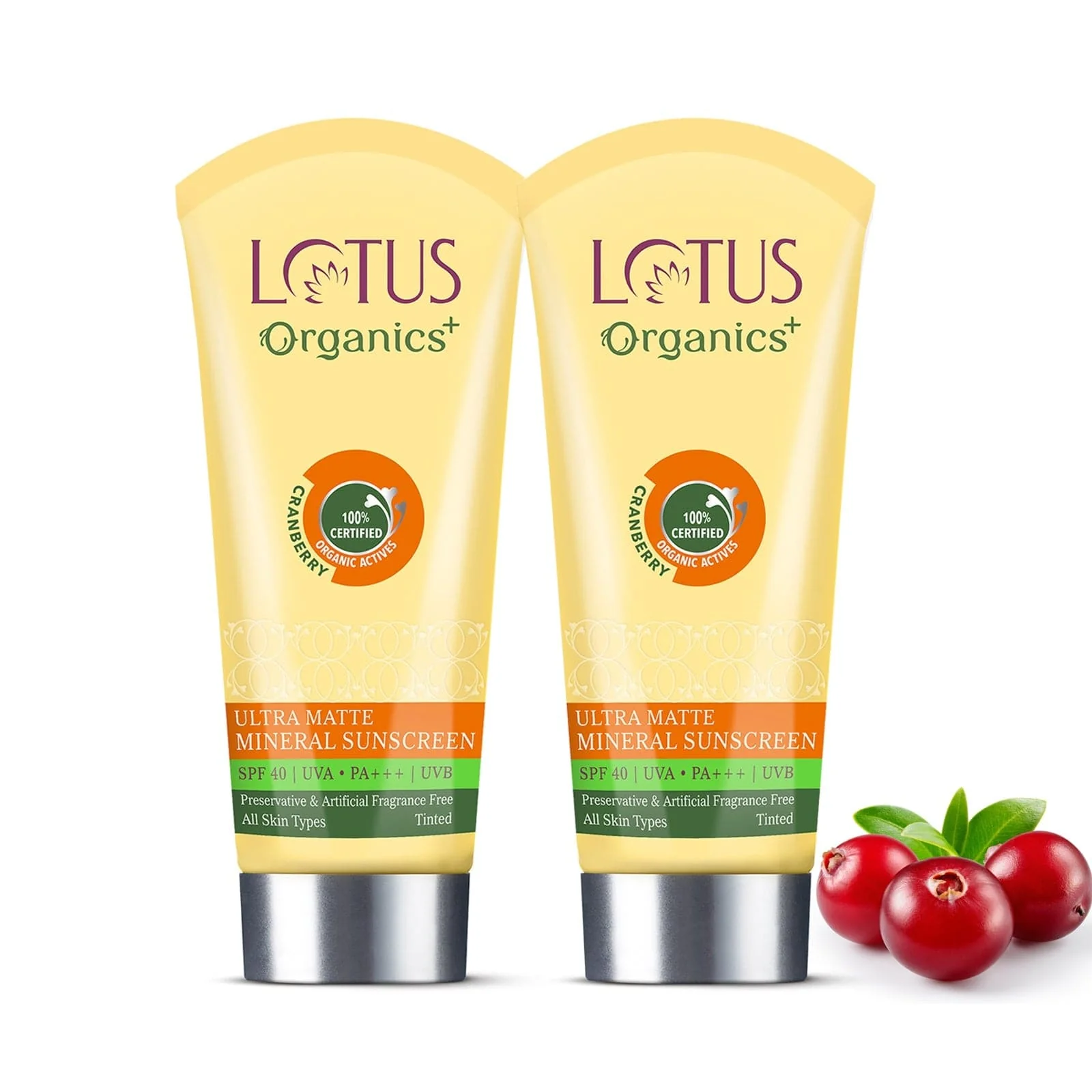 Organics+ Mineral Sunscreen: SPF 40 + SPF 40