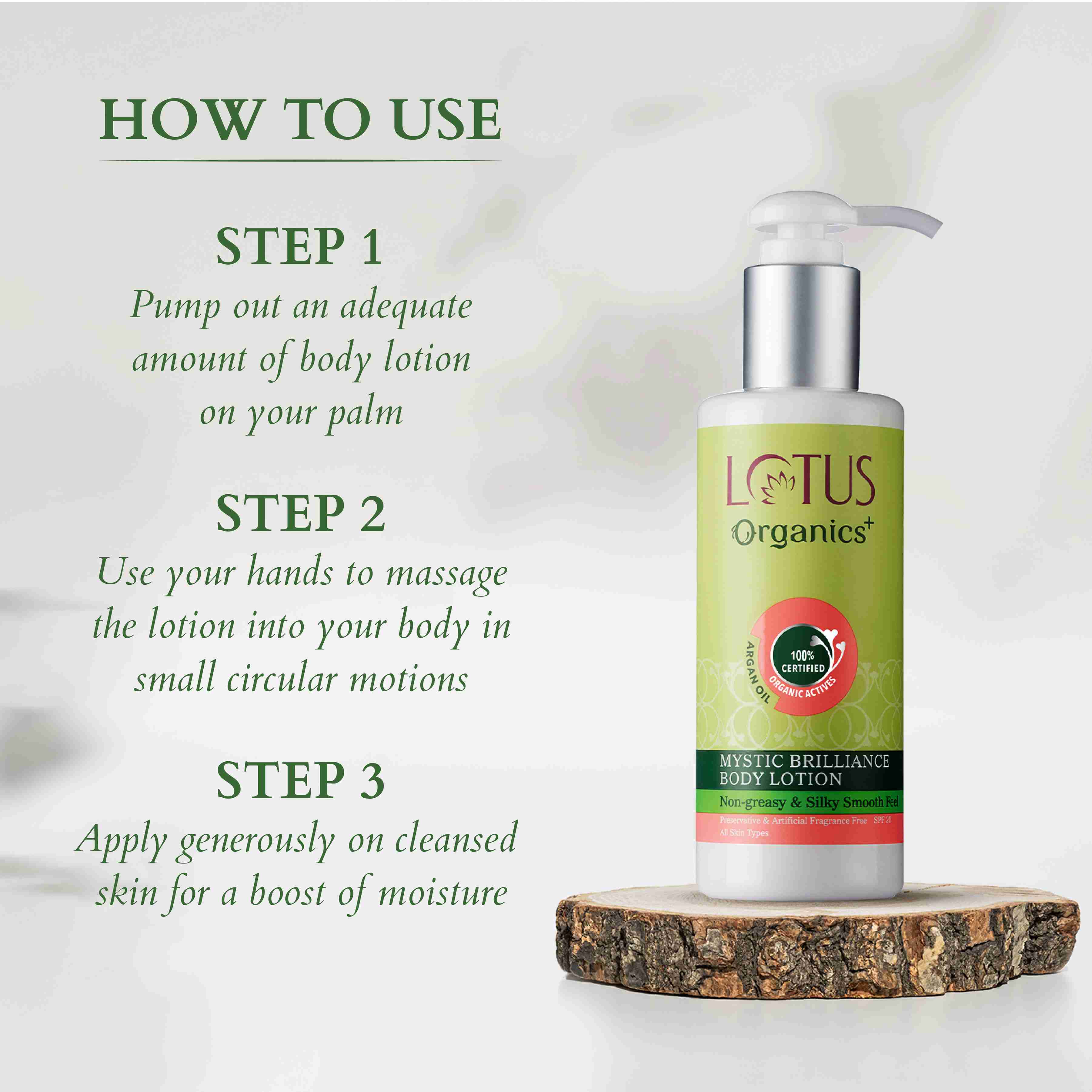 Organics+ Mystic Brilliance Body Lotion SPF 20 - Image 4