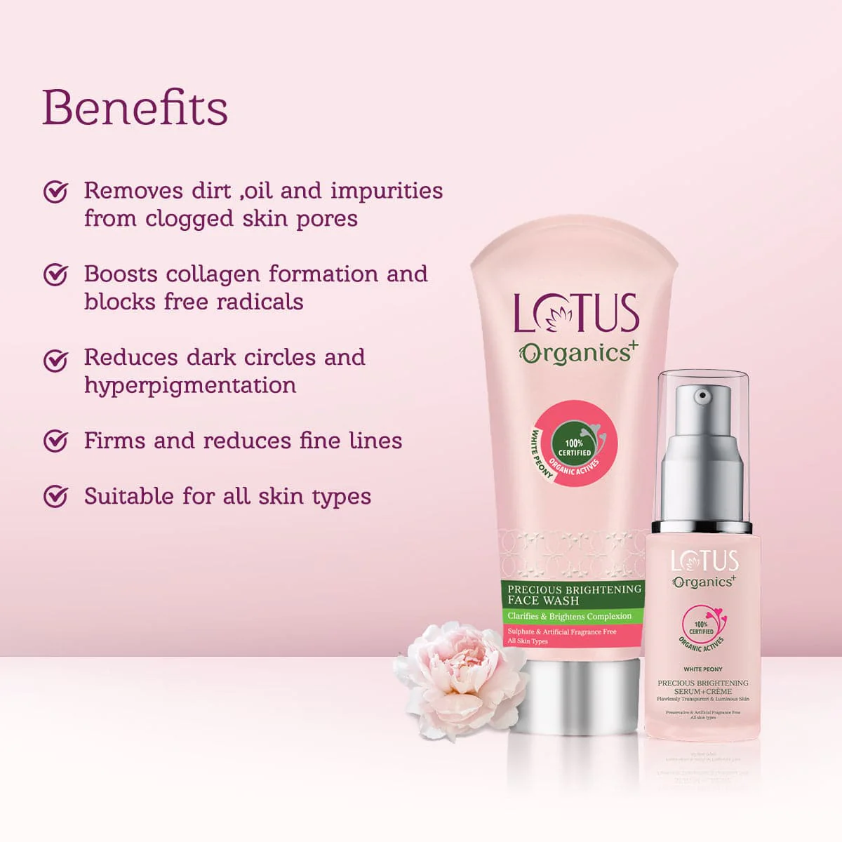 Precious Brightening Facewash & Serum-Creme collection - Image 3