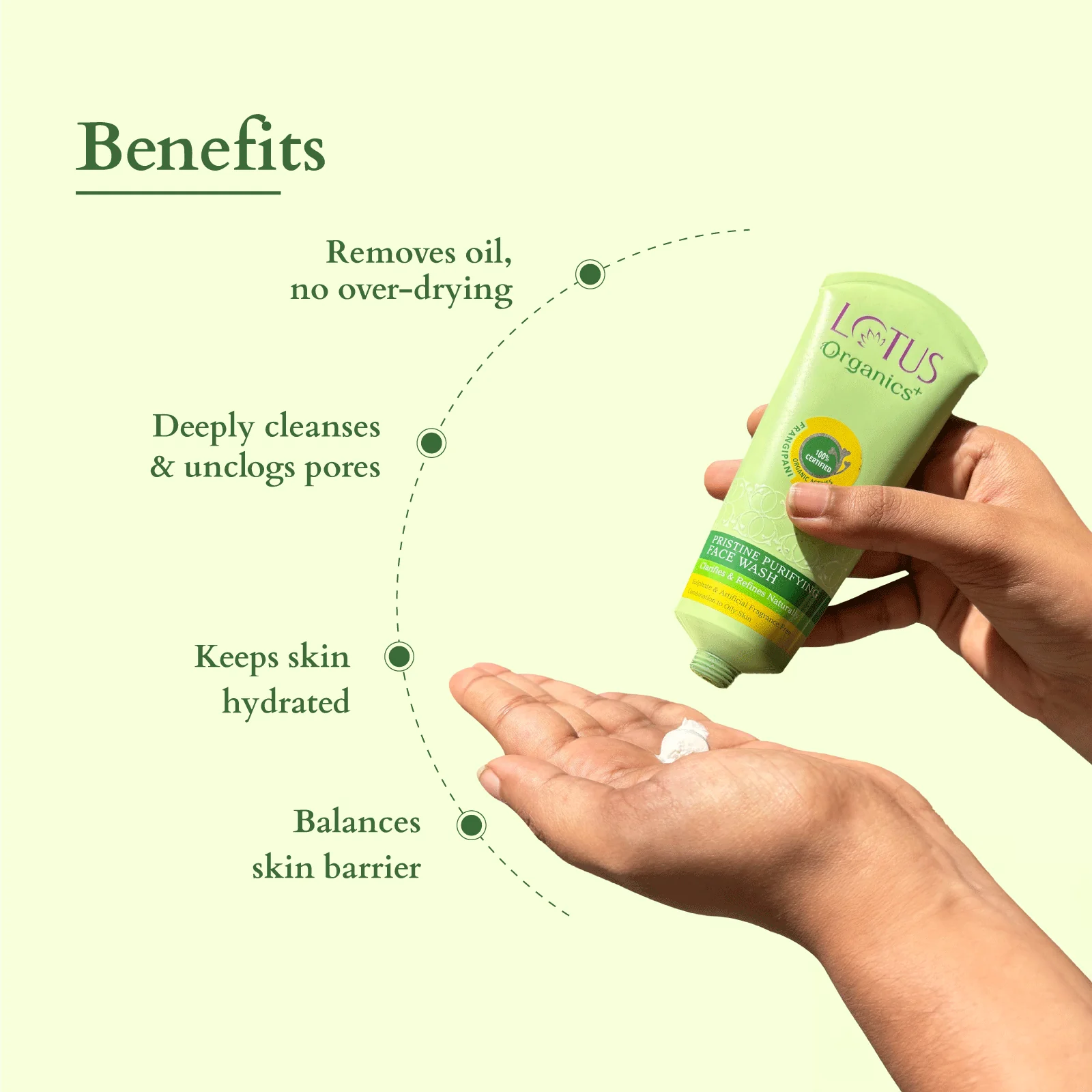 Organics+ Pristine Purifying Face Wash - Image 4