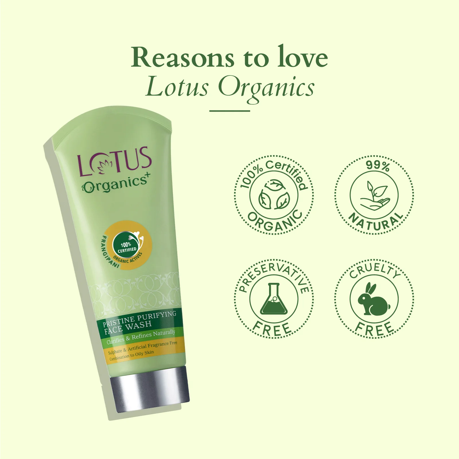 Organics+ Pristine Purifying Face Wash - Image 6