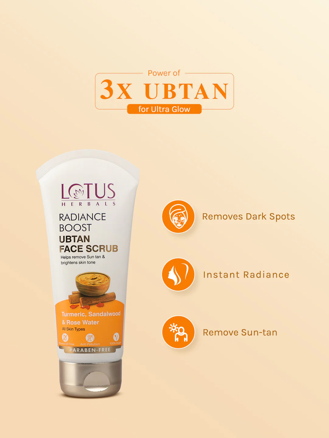 Radiance Boost Ubtan Face Scrub Pack of 2 - Image 3