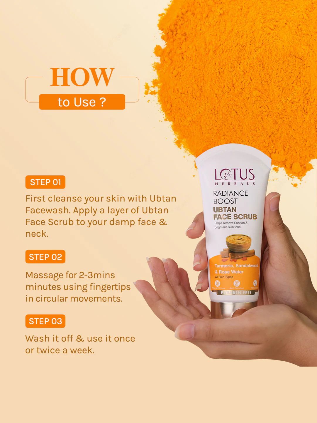 Radiance Boost Ubtan Face Scrub Pack of 2 - Image 5