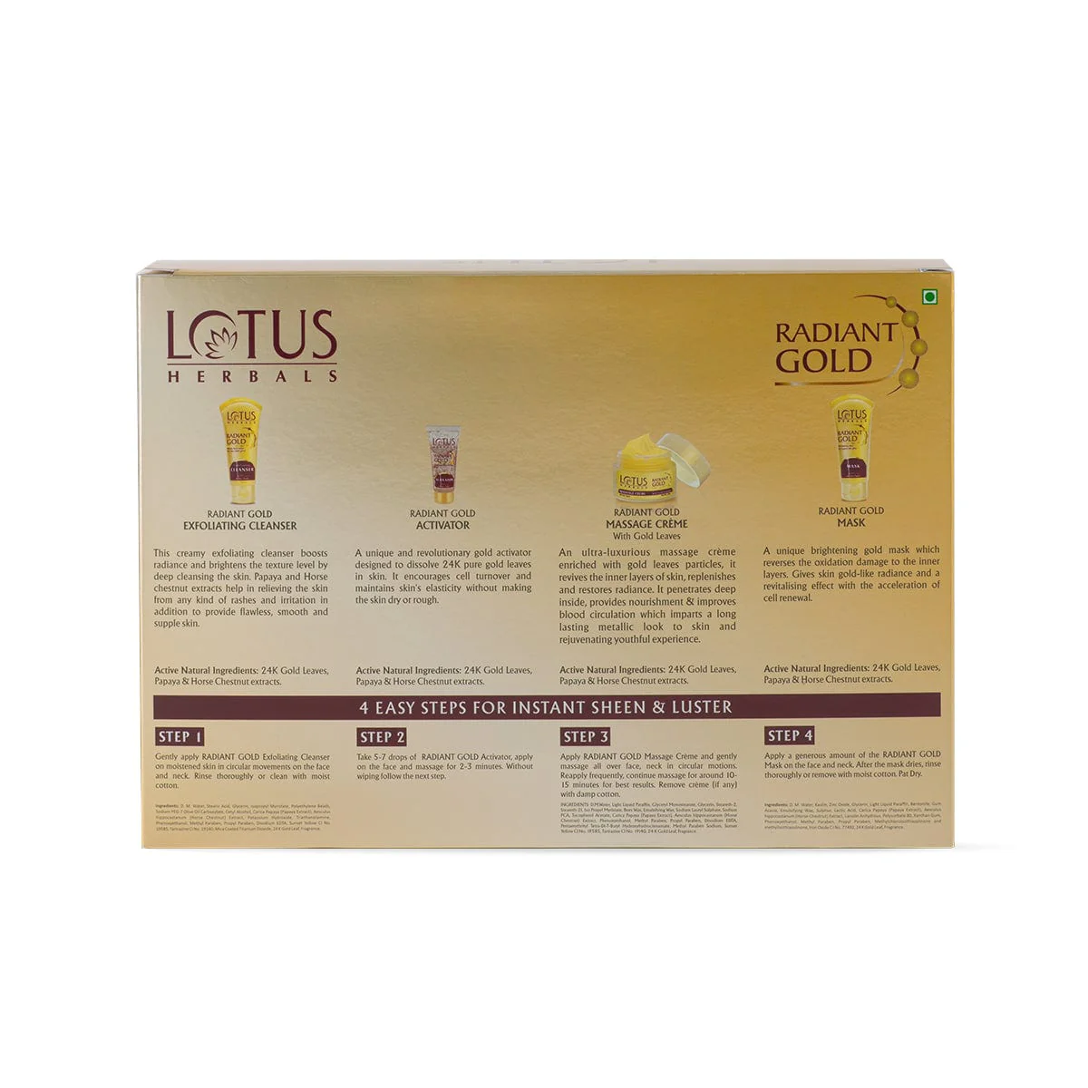 Radiant Gold Cellular Glow Salon Grade Facial Kit - Image 6