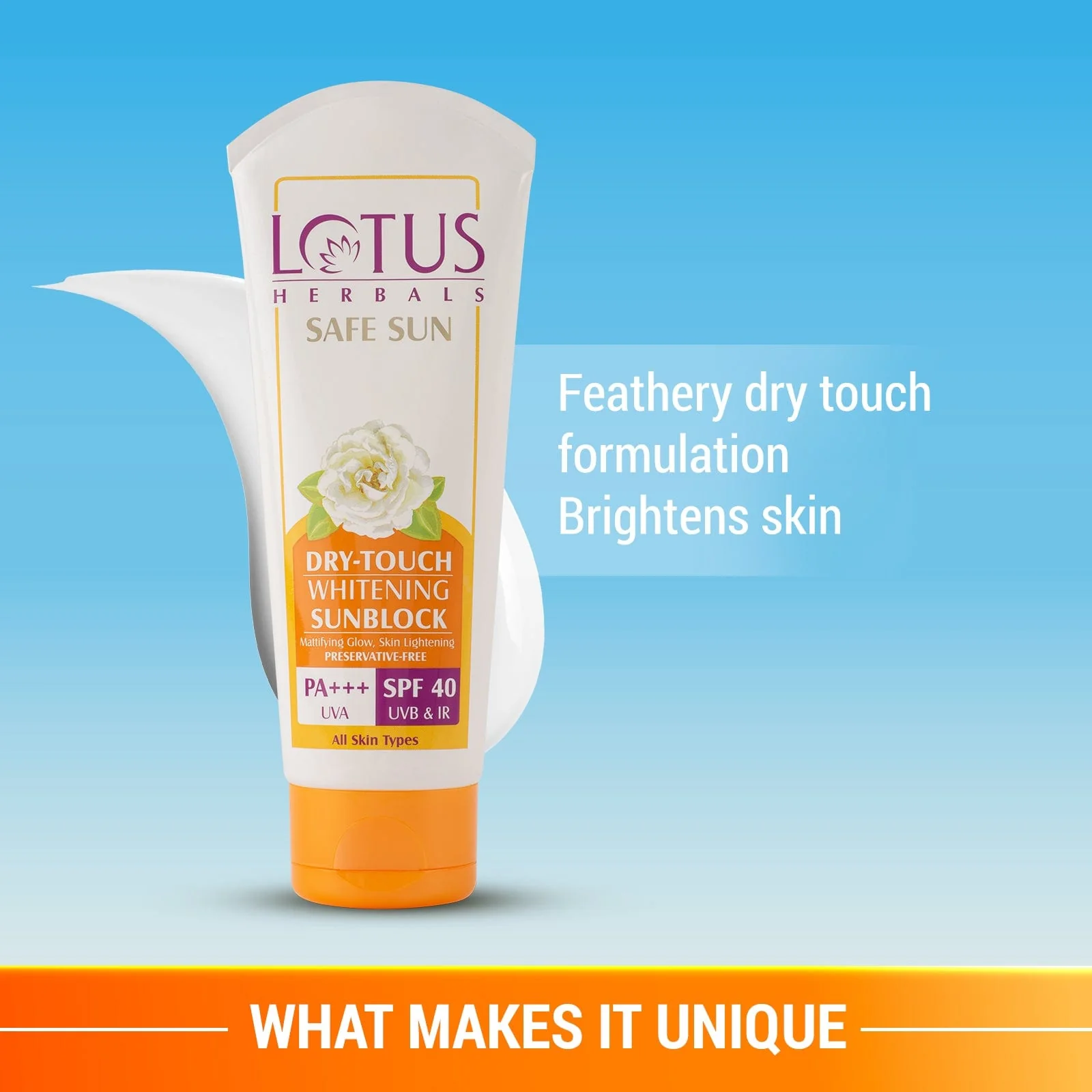 Safe Sun Dry-Touch Whitening Sunscreen SPF 40 PA+++ 50g - Image 4