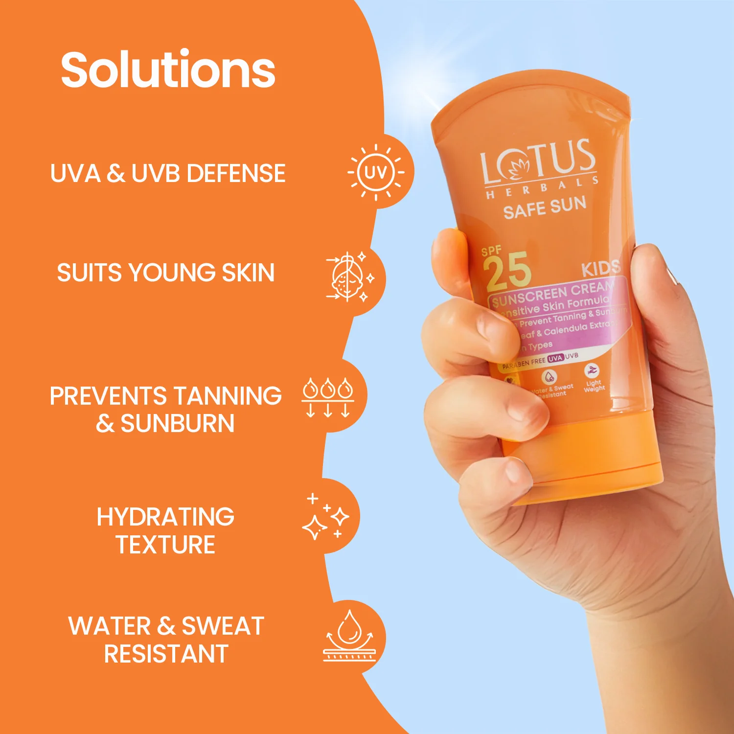 Safe Sun Kids Sunscreen Cream SPF 25 - Image 6