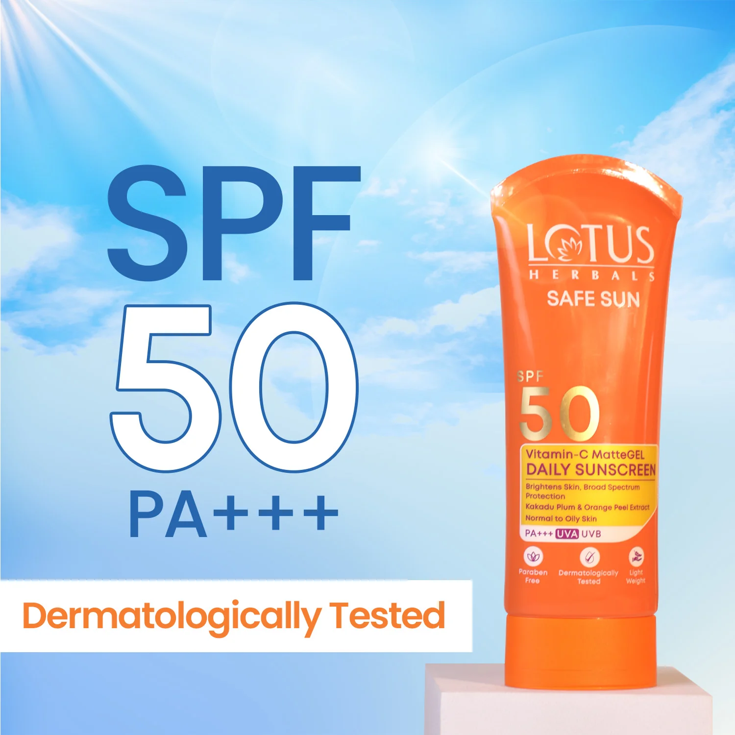 Safe Sun Vitamin-C MatteGEL Daily Sunscreen SPF 50 - Image 3