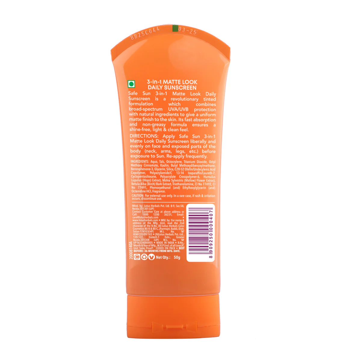 Safe Sun 3 In 1 Matte-Look Daily Sunscreen SPF 40 PA+++ - Image 11