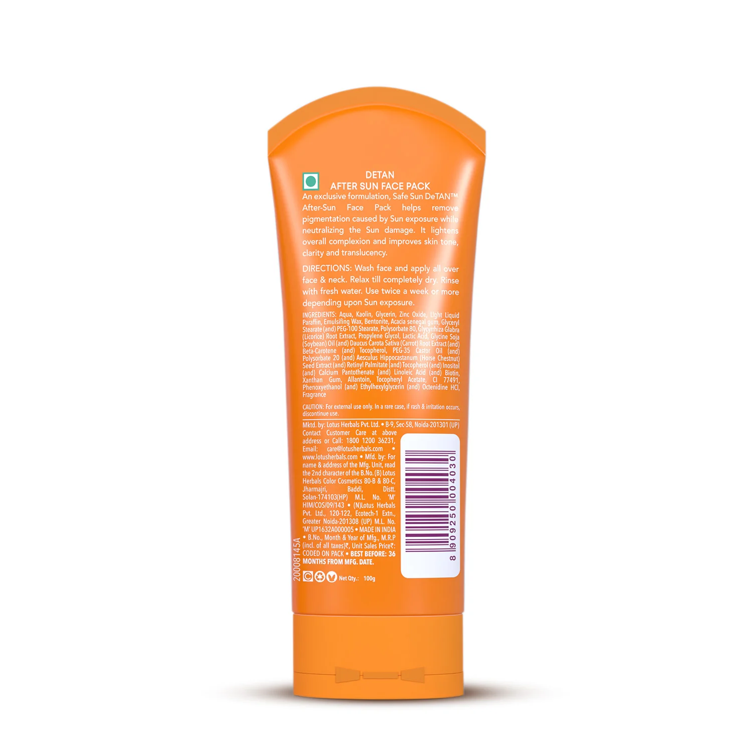 Safe Sun DeTAN After-Sun Face Pack - Image 3