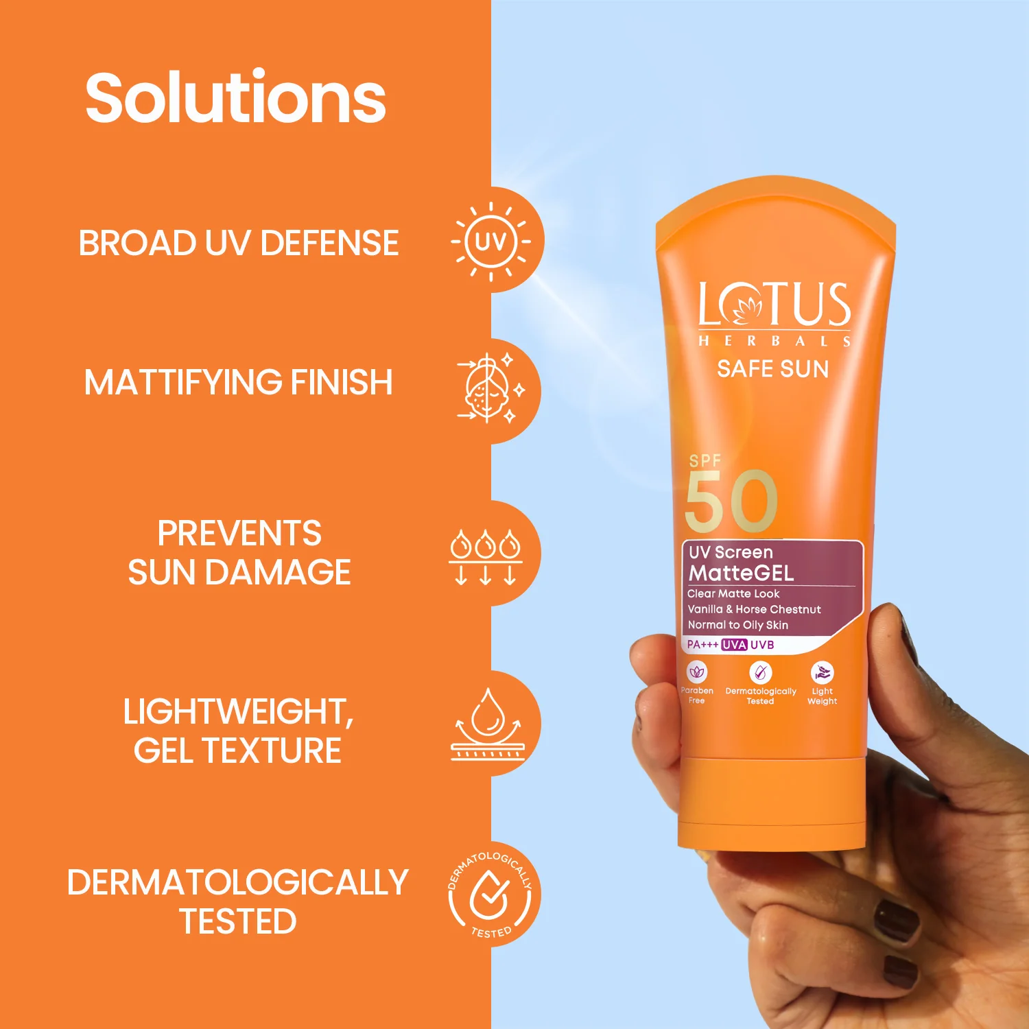 Safe Sun UV Screen MatteGEL Sunscreen SPF 50 PA+++ - Image 3