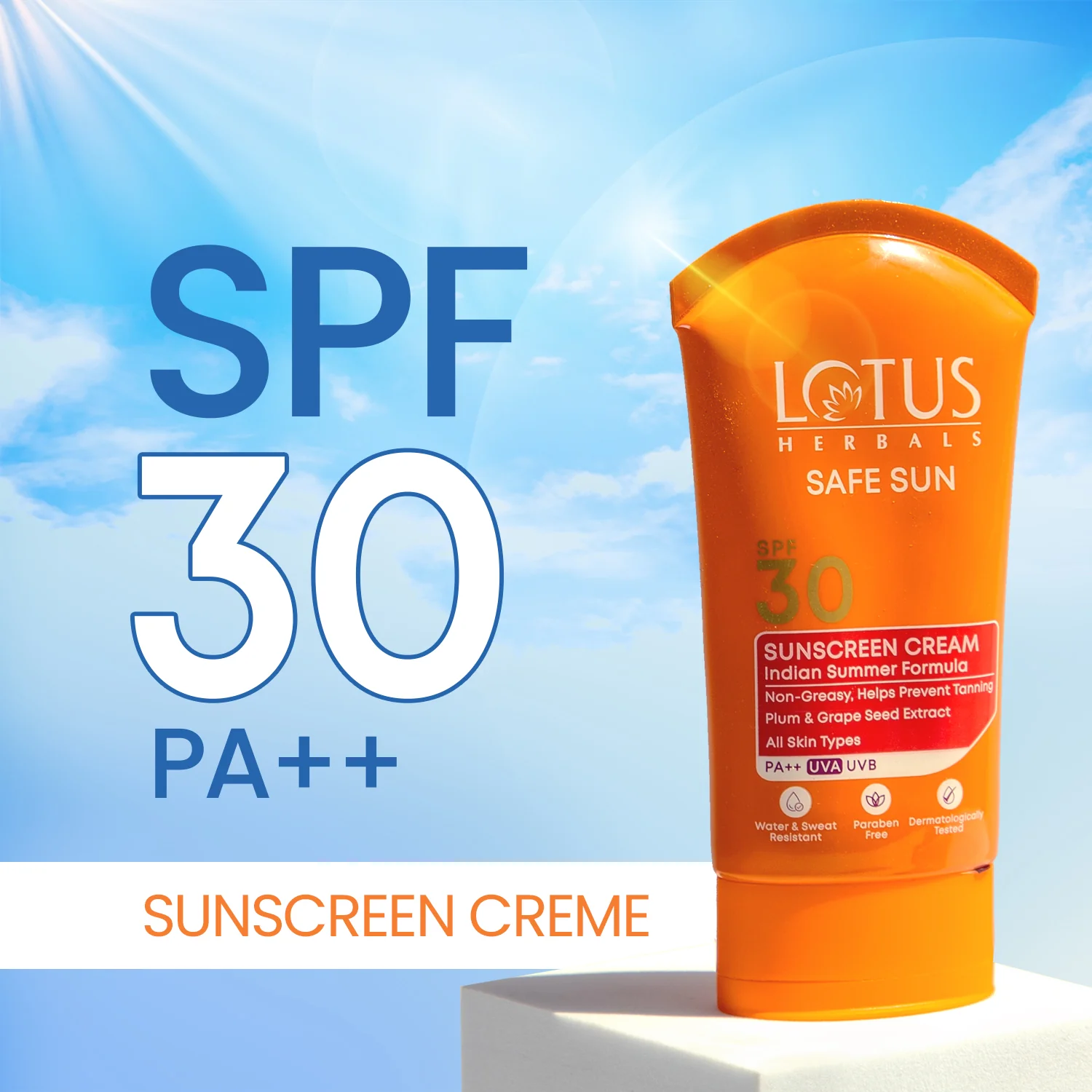 Safe Sun Sunscreen Cream SPF 30 PA++ - Image 3
