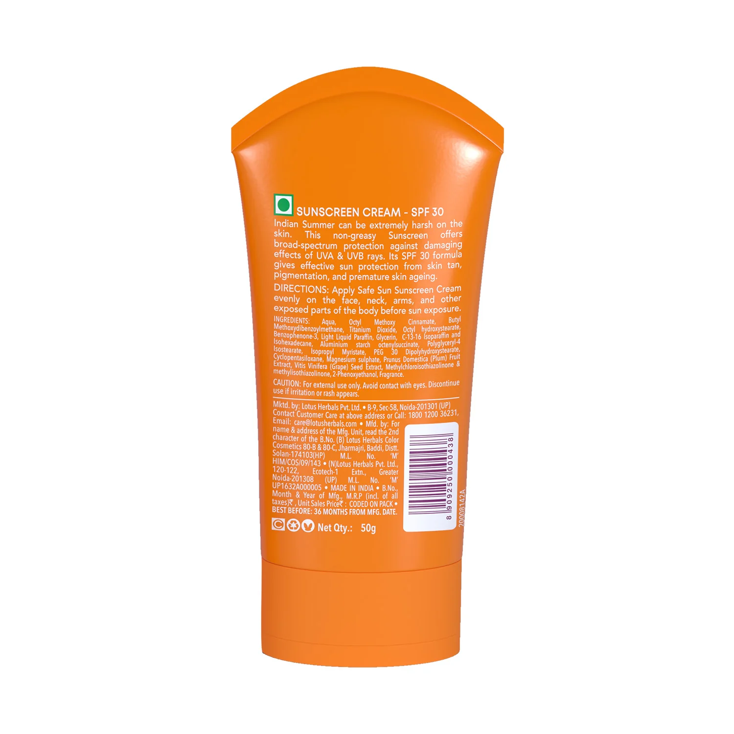 Safe Sun Sunscreen Cream SPF 30 PA++ - Image 9