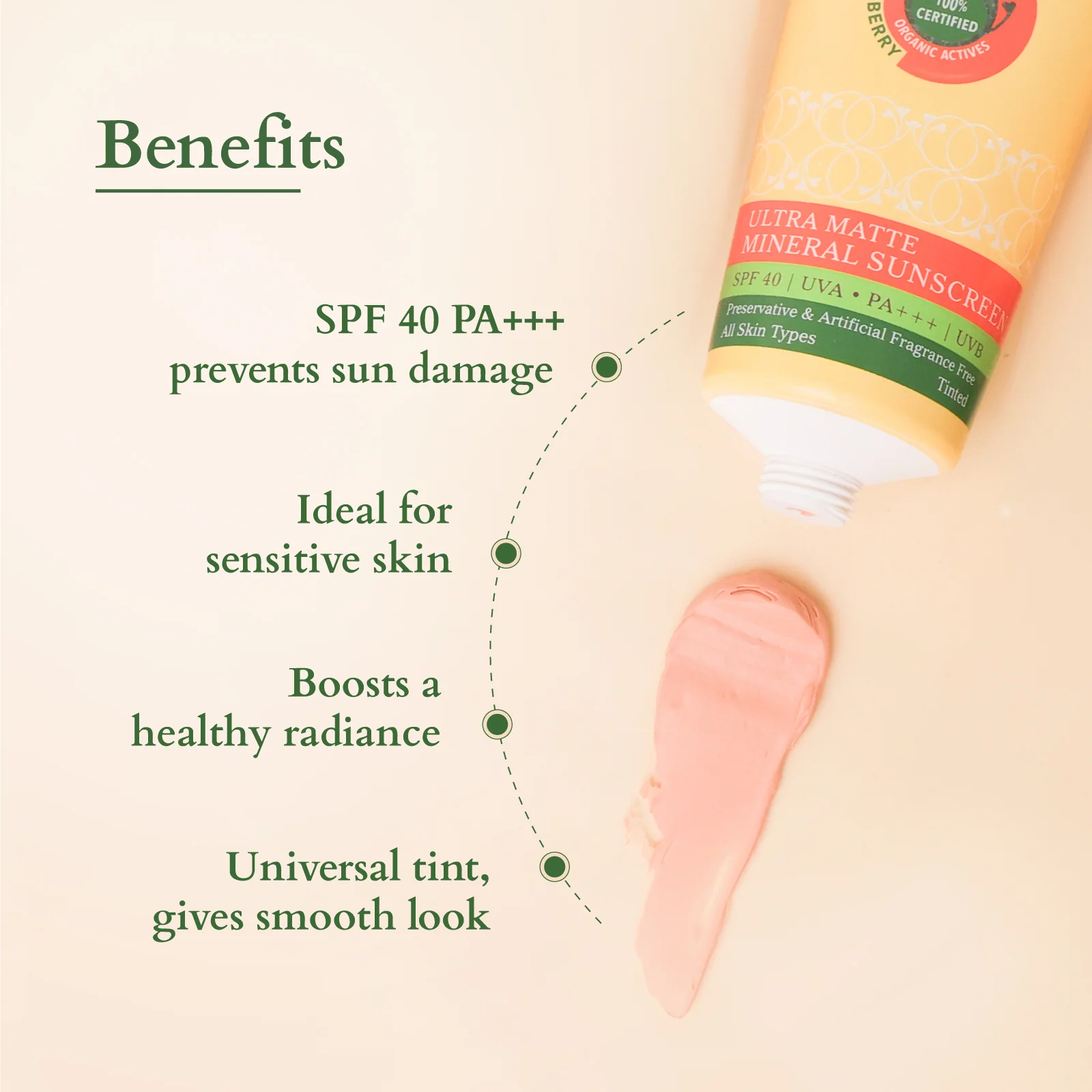 Organics+ Ultra Matte Mineral Sunscreen SPF 40 PA+++ - Image 5