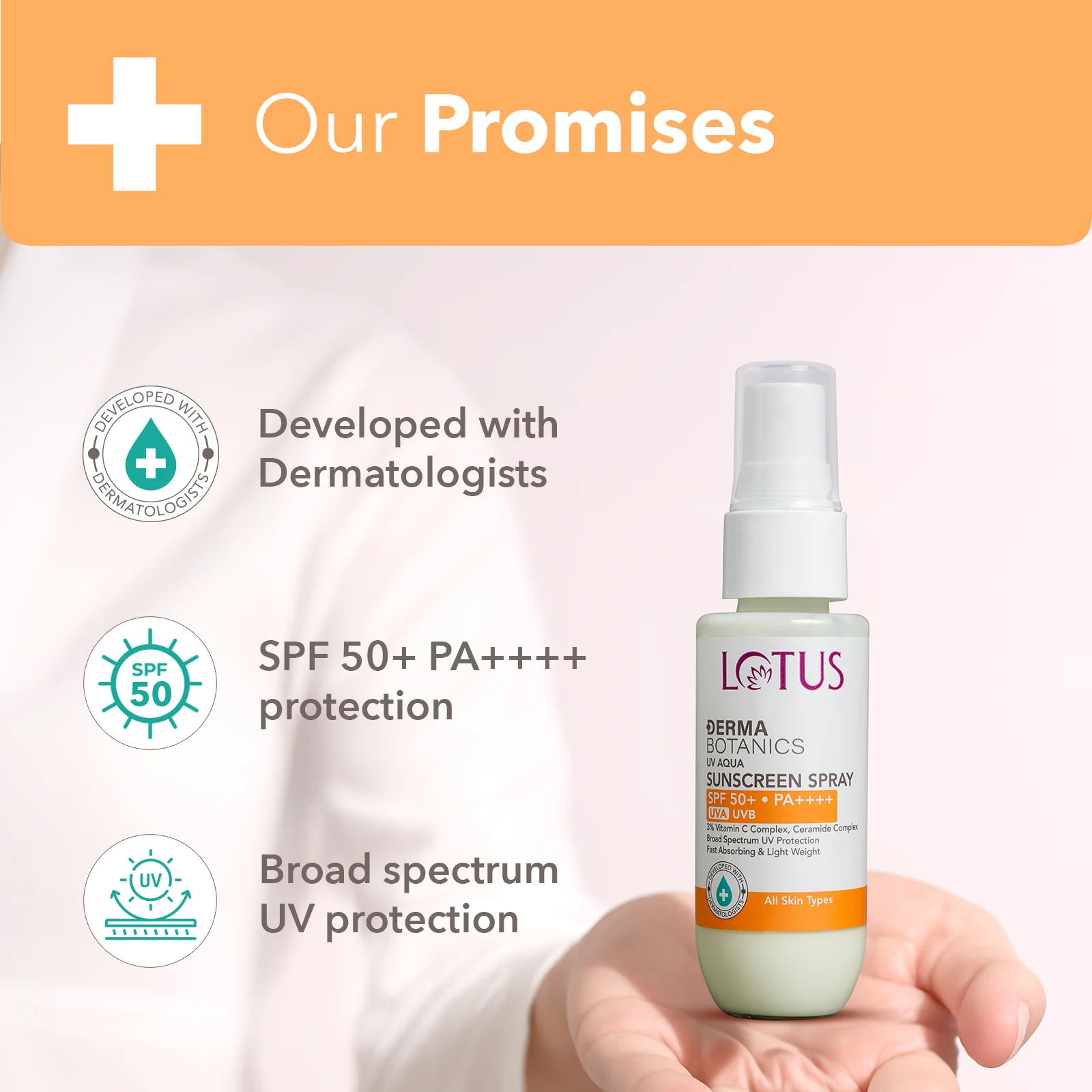 DermaBotanics UV aqua sunscreen spray SPF 50+ - Image 4