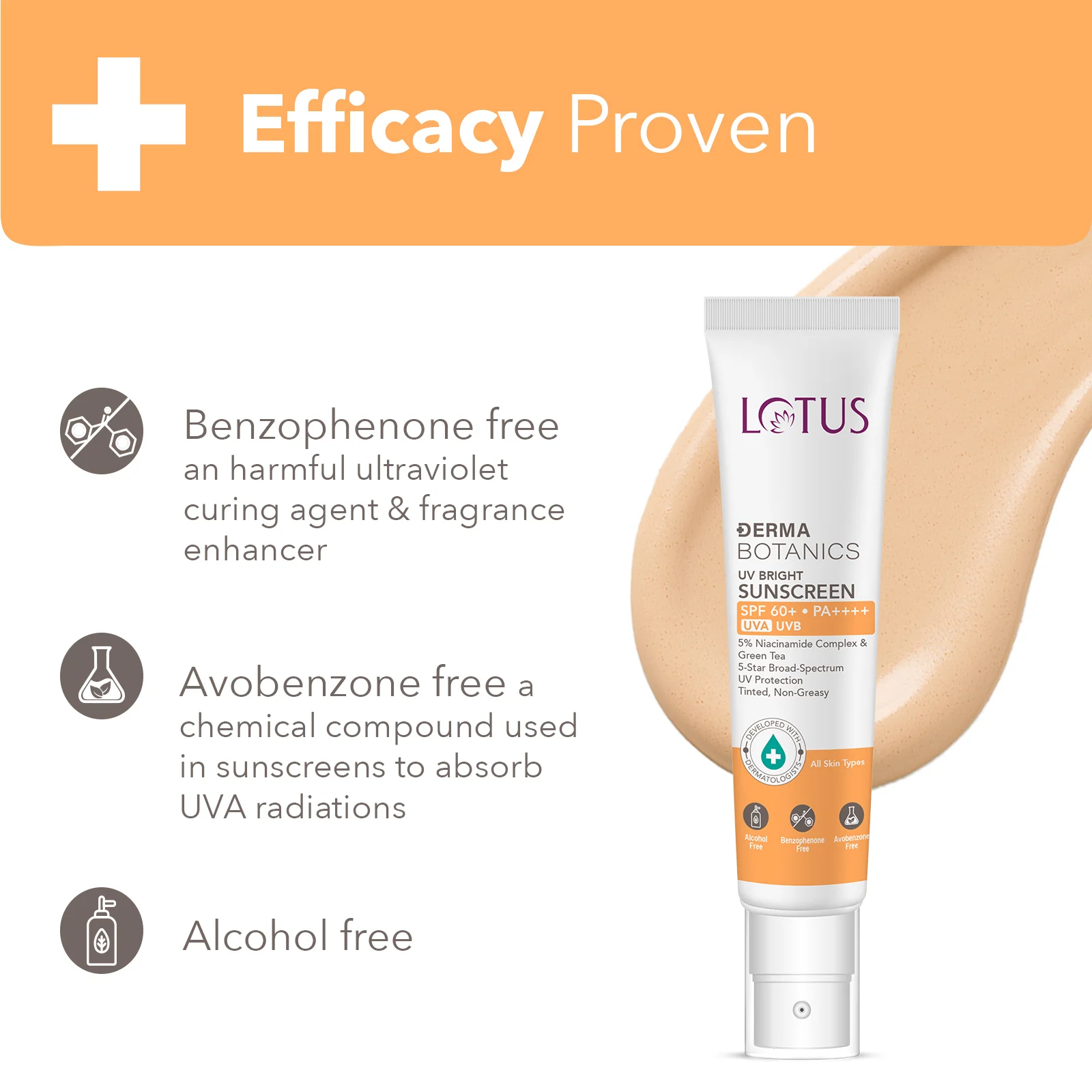 DermaBotanics UV bright sunscreen SPF 60+ - Image 3