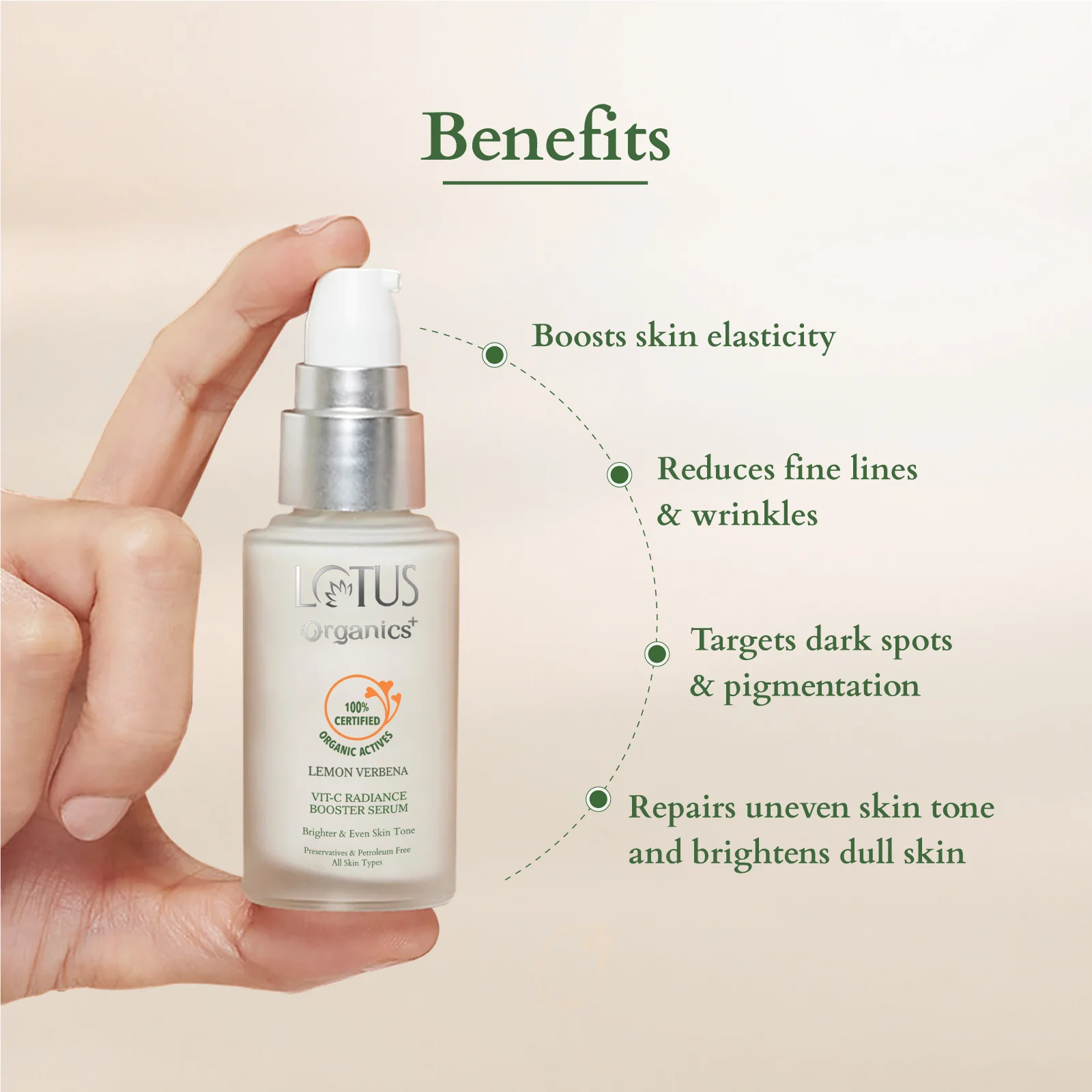 Organics+ Vitamin-C Radiance Booster Serum - Image 3