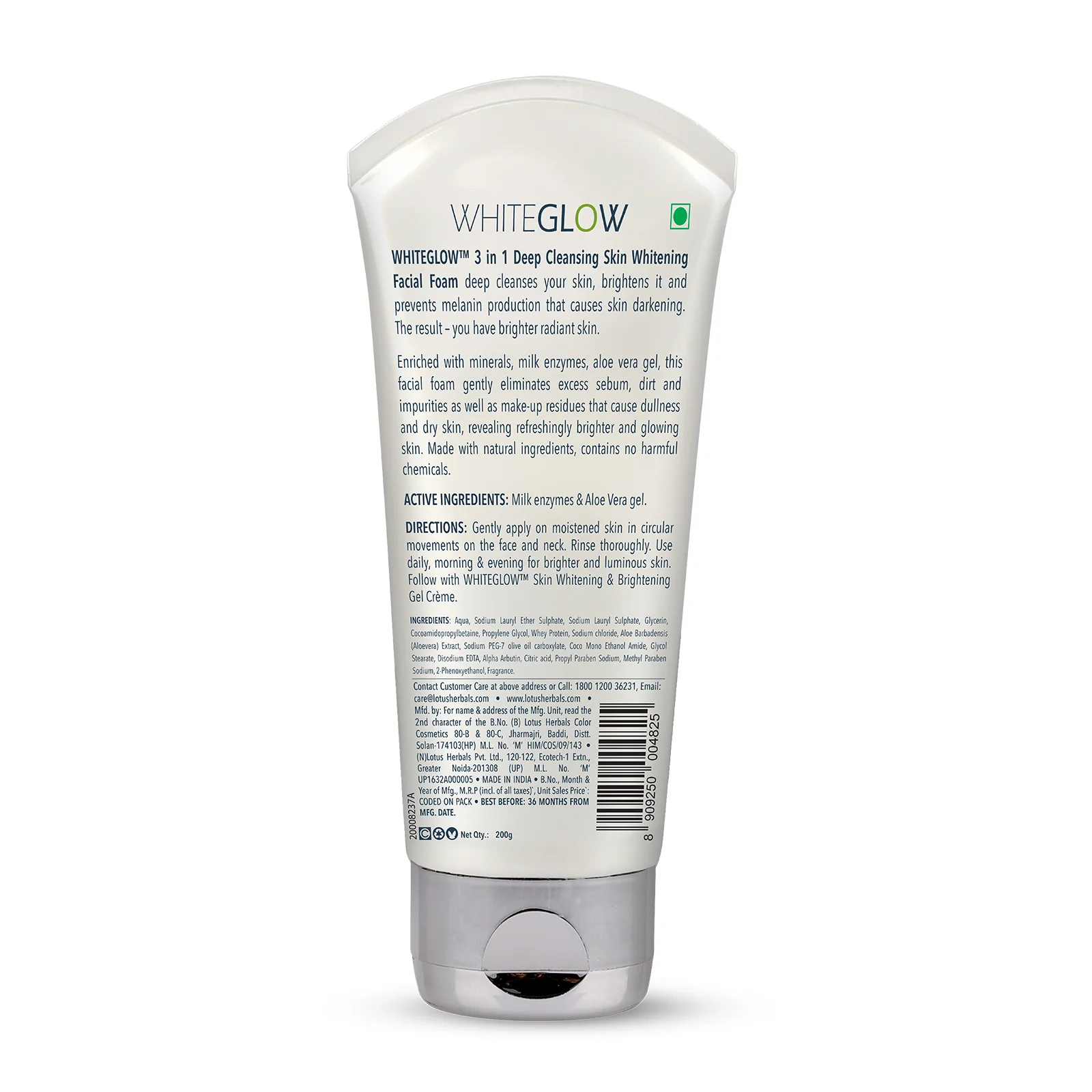 WhiteGlow 3 In 1 Deep Cleansing Skin Brightening Facial Foam Big Pack - Image 11