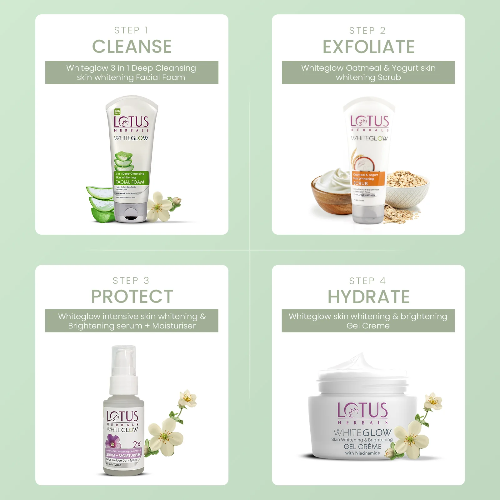 WhiteGlow 3 In 1 Deep Cleansing Skin Brightening Facial Foam Big Pack - Image 8