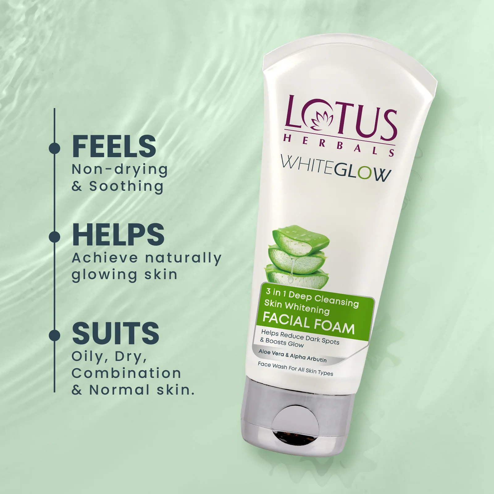WhiteGlow 3 In 1 Deep Cleansing Skin Brightening Facial Foam - Image 5