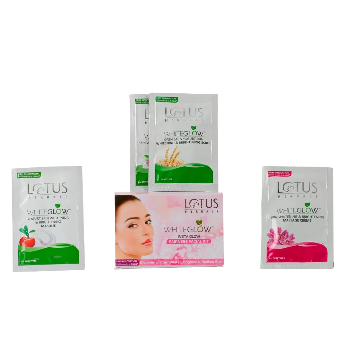 WhiteGlow InstaGlow Brightening 4 in 1 Facial Kit