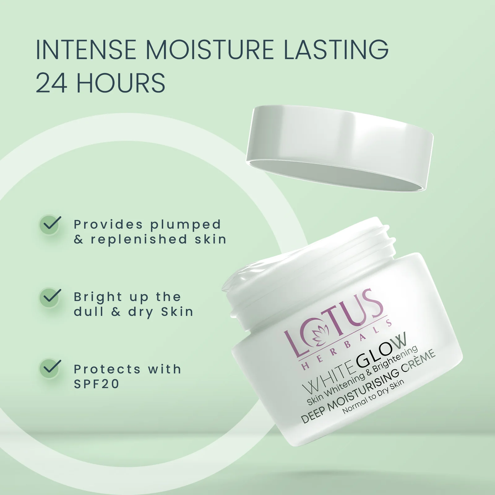 WhiteGlow Skin Brightening Deep Moisturising Cream SPF 20 PA+++ - Image 3