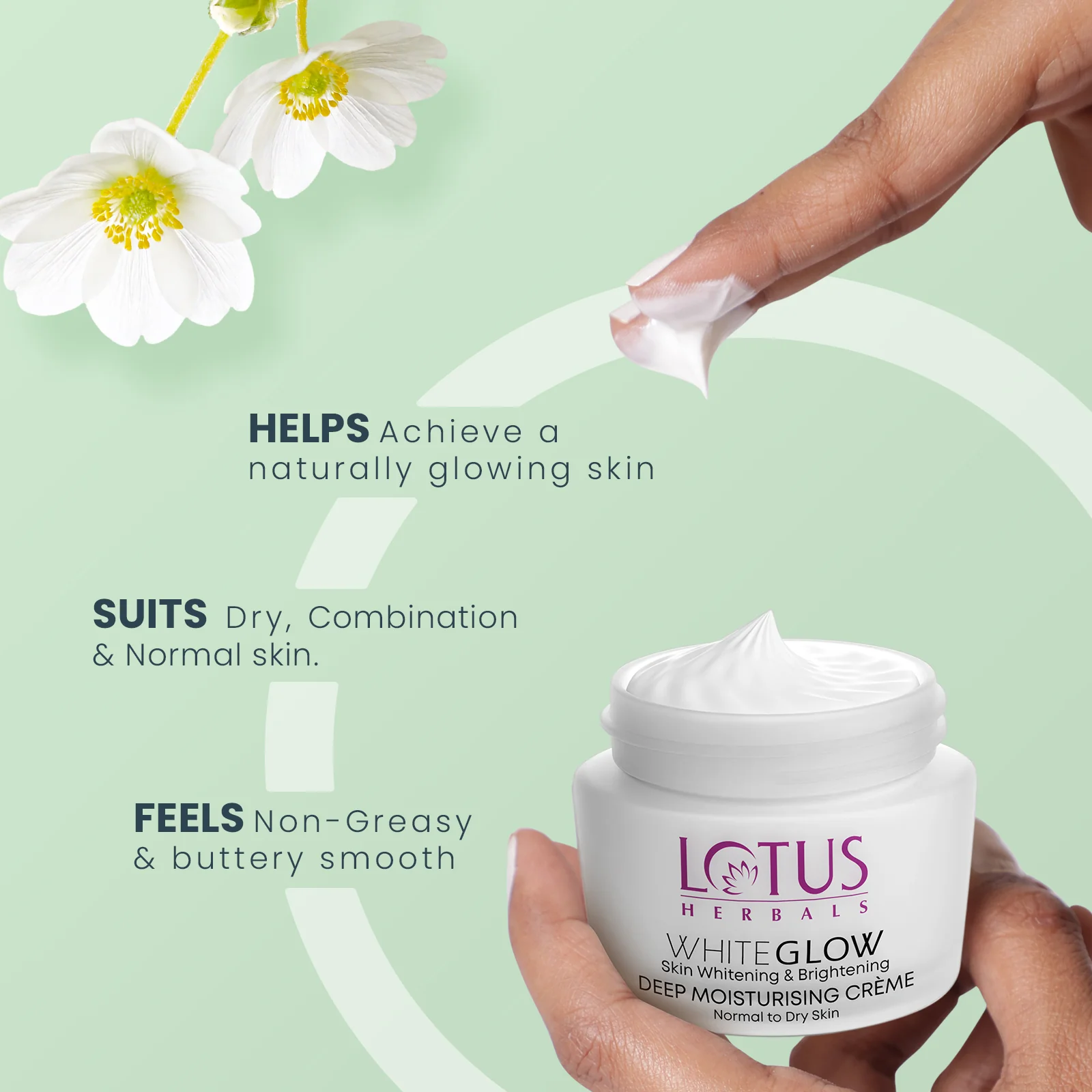 WhiteGlow Skin Brightening Deep Moisturising Cream SPF 20 PA+++ - Image 5