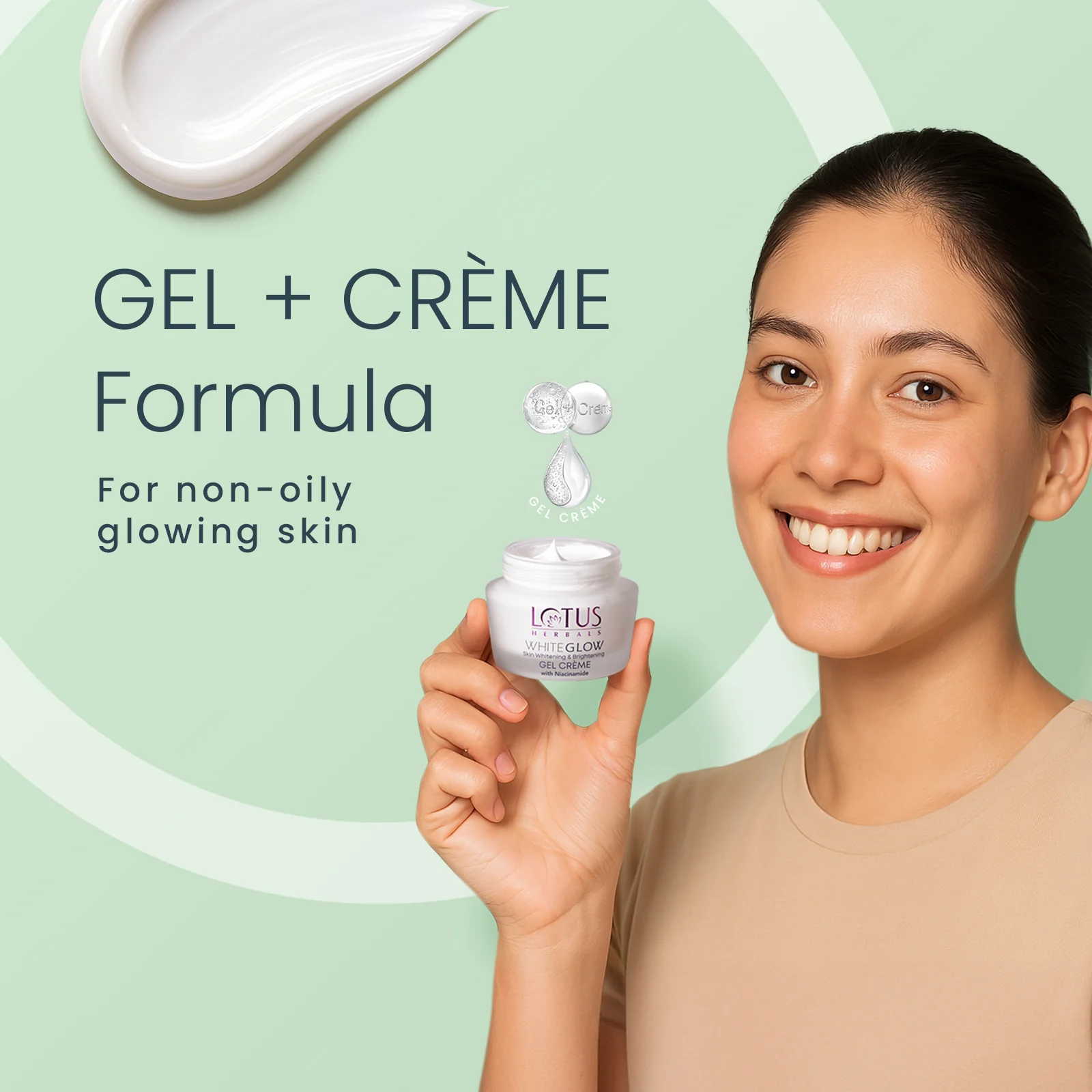 WhiteGlow Skin brightening Gel Creme SPF 25 PA+++ | 60g - Image 3