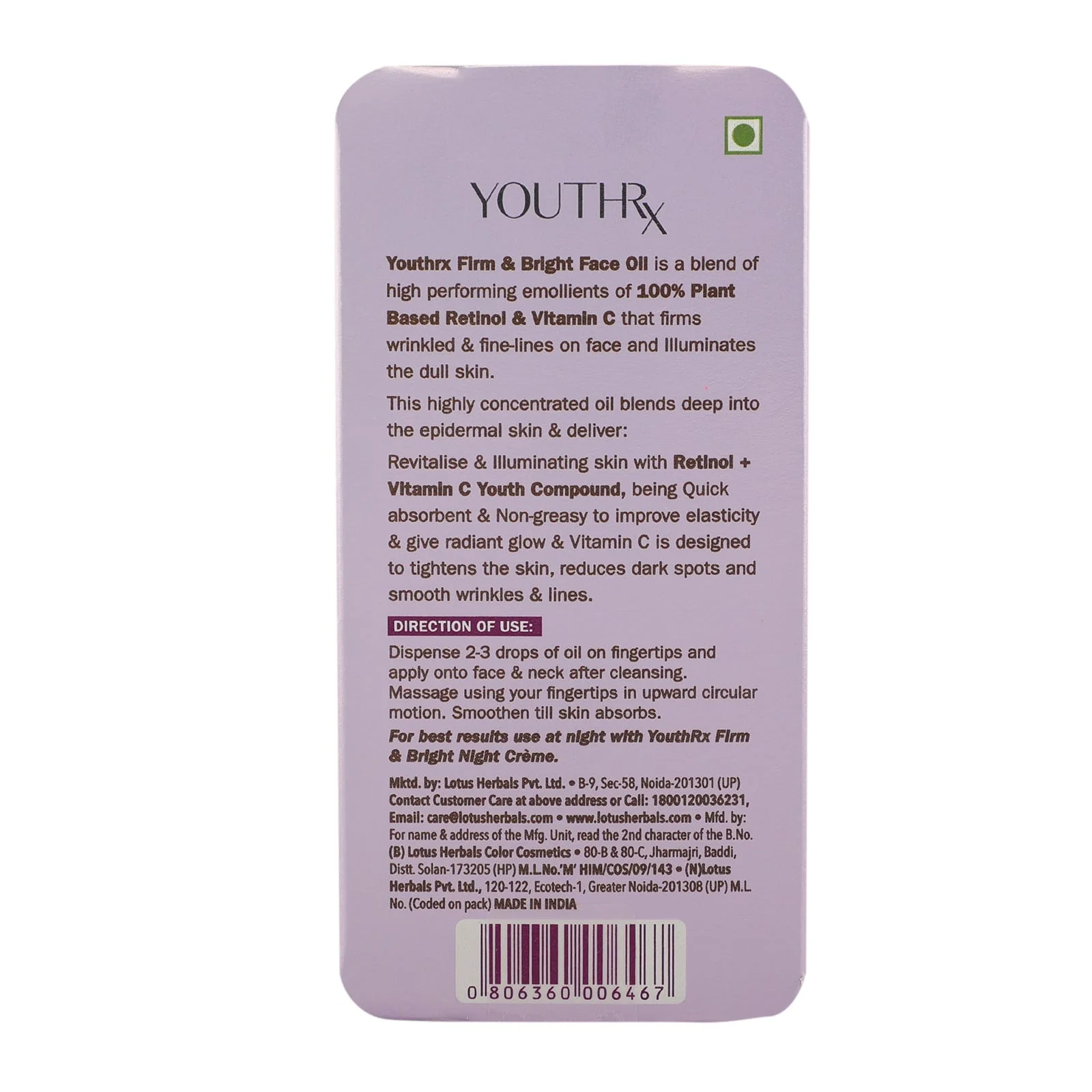 Youthrx firm & bright face oil - Image 8